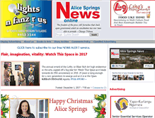 Tablet Screenshot of alicespringsnews.com.au